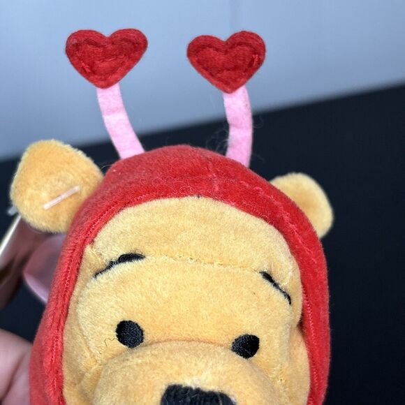 Disney Store Mini Bean Bag Plush Firefly Love Bug Pooh 8" With Tags - Picture 7 of 9